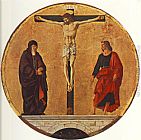 Crucifixion Canvas Paintings - The Crucifixion (Griffoni Polyptych)